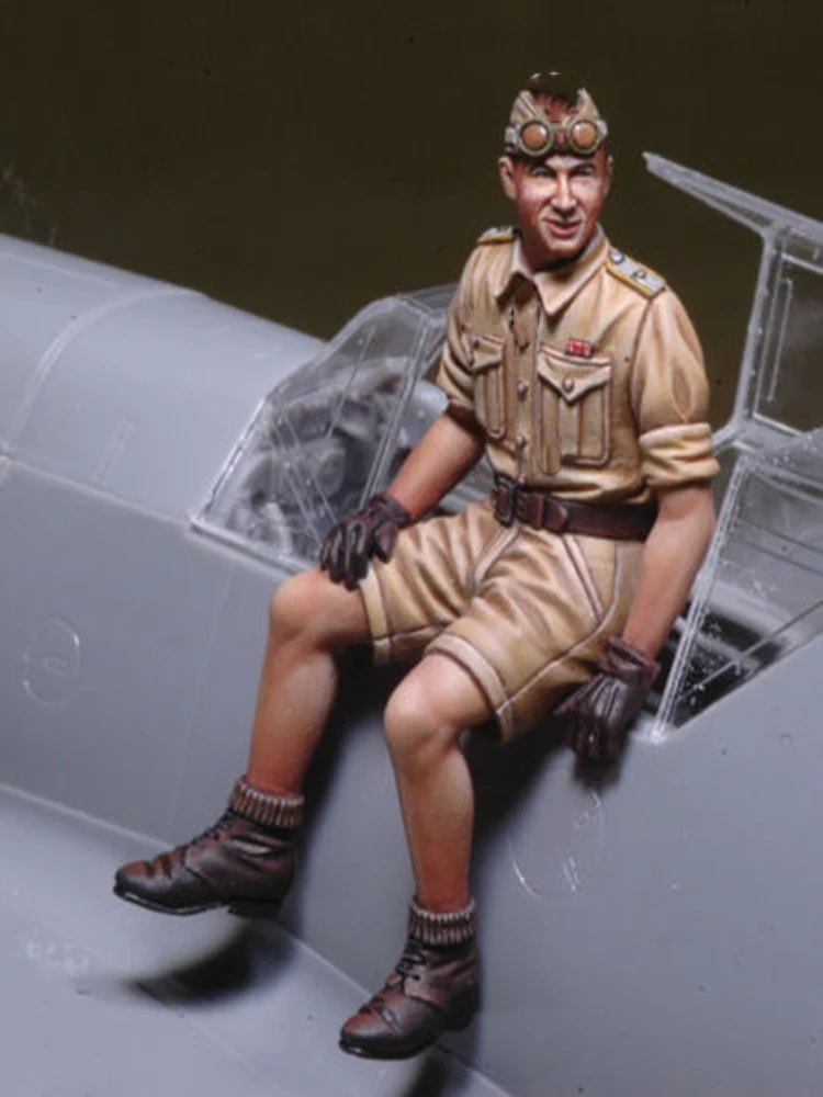 1/32 Pilot NU AU de AVION Rășină Model in Miniatura figura Unassembly Nevopsite