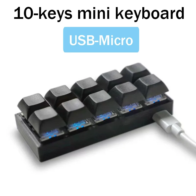 10/8/4/3/2 Cheile RGB Macro Tastatura Mini OSU Gaming Taste de comenzi rapide Programabile Multimedia Mecanice Keyboard Keycap Detasabila