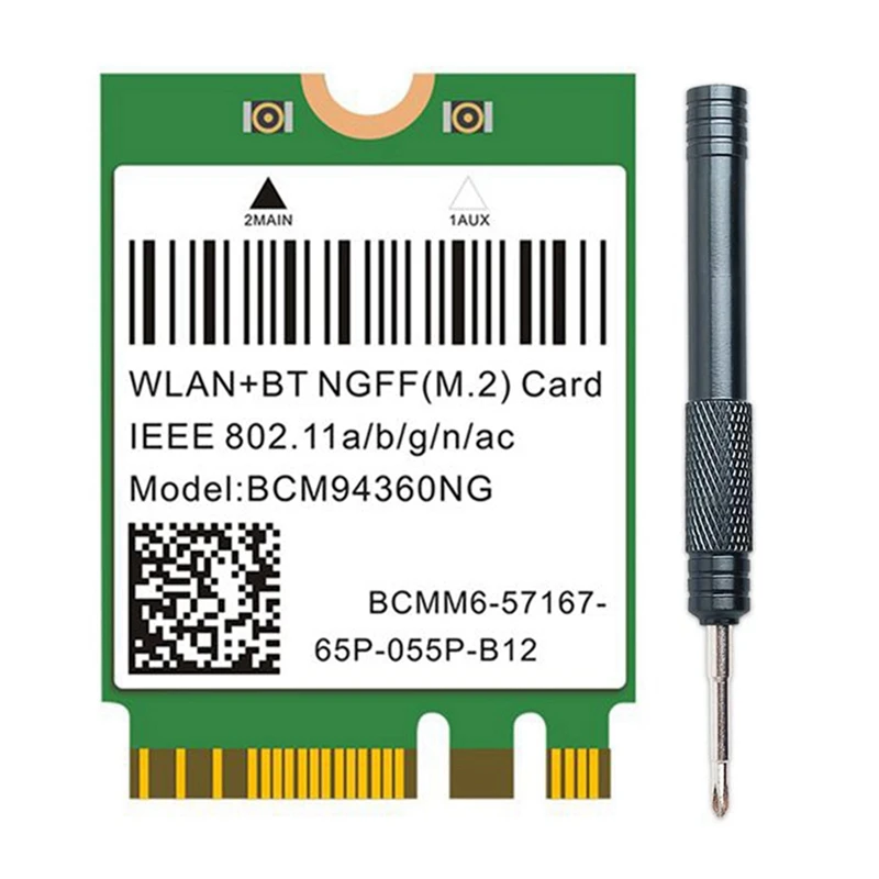 2X Dual Band 1200Mbps BCM94360NG placa Wifi Pentru Macos Hackintosh 802.11 Ac, Bluetooth 4.0 Wireless Adaptor de Rețea Lan Card