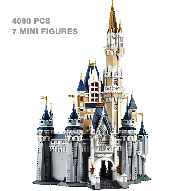 4080 BUC Printesa Castel Modular Blocuri Caramizi de Jucarie pentru Copii Compatibil 71040 16008 de Crăciun Cadouri de Ziua de nastere