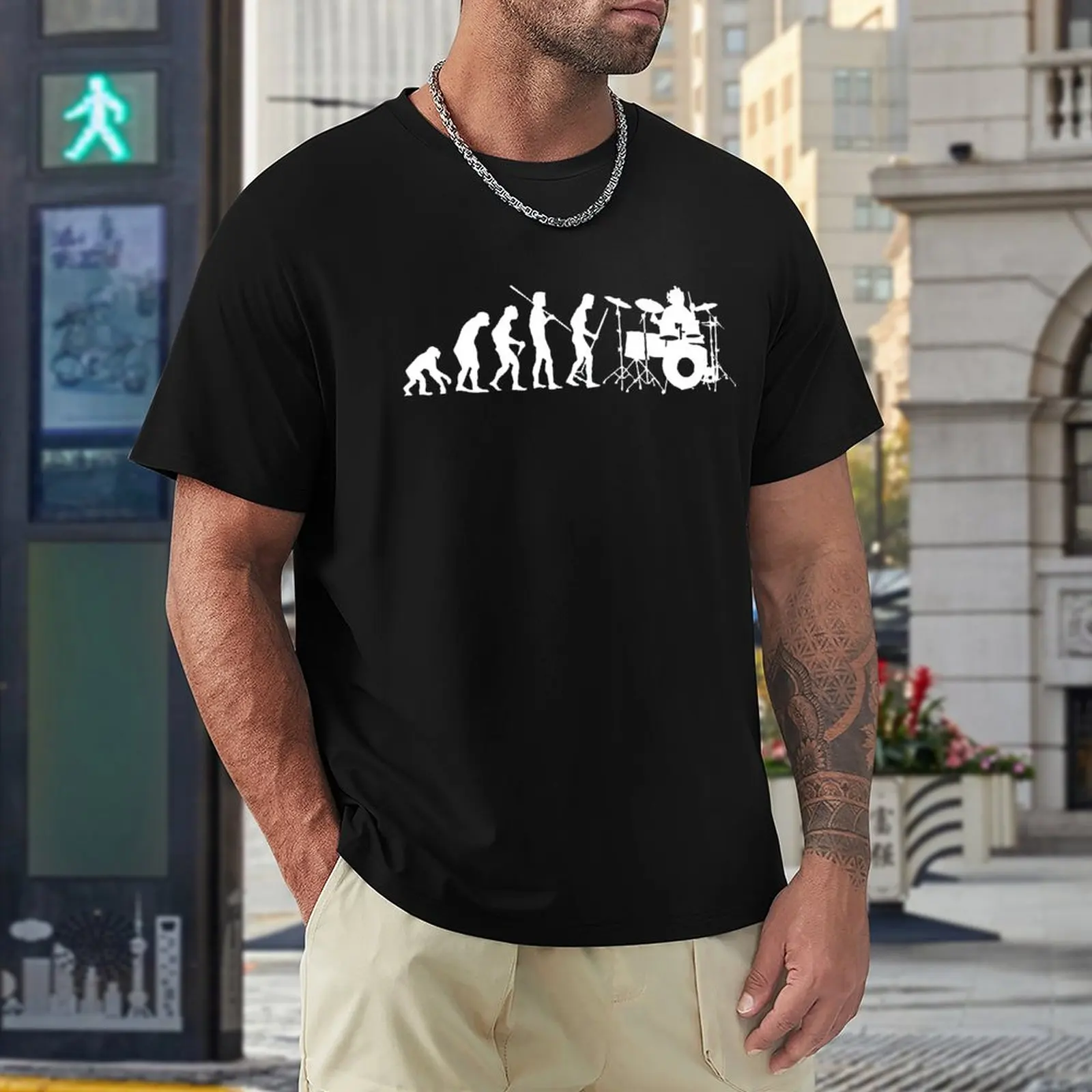 Bateristul Evoluția Clasic De Vânzare de Top Tee Funny T-shirt Proaspete Sport Amuzant Noutate Fitness Eur Size