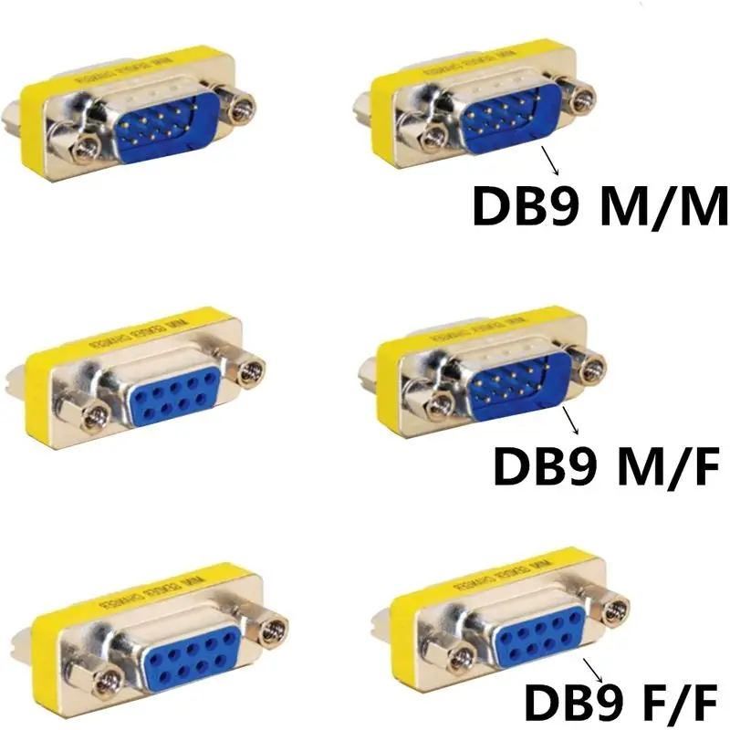DB9 Pin Serial Port Converter RS232 COM Convertor de sex Masculin La Feminin/Masculin Masculin/Feminin Feminin Conector Plug