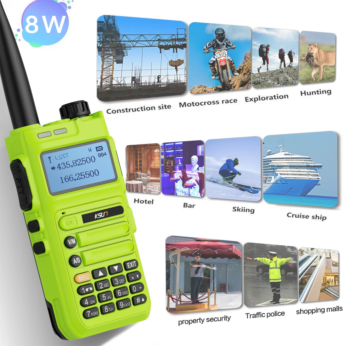 KSUT UV3D Walkie Talkie Puternice Posturi de Radio Pentru Vânătoare cu Rază Lungă FM Două Fel de Radio Vhf Uhf Transmițător de Comunicare