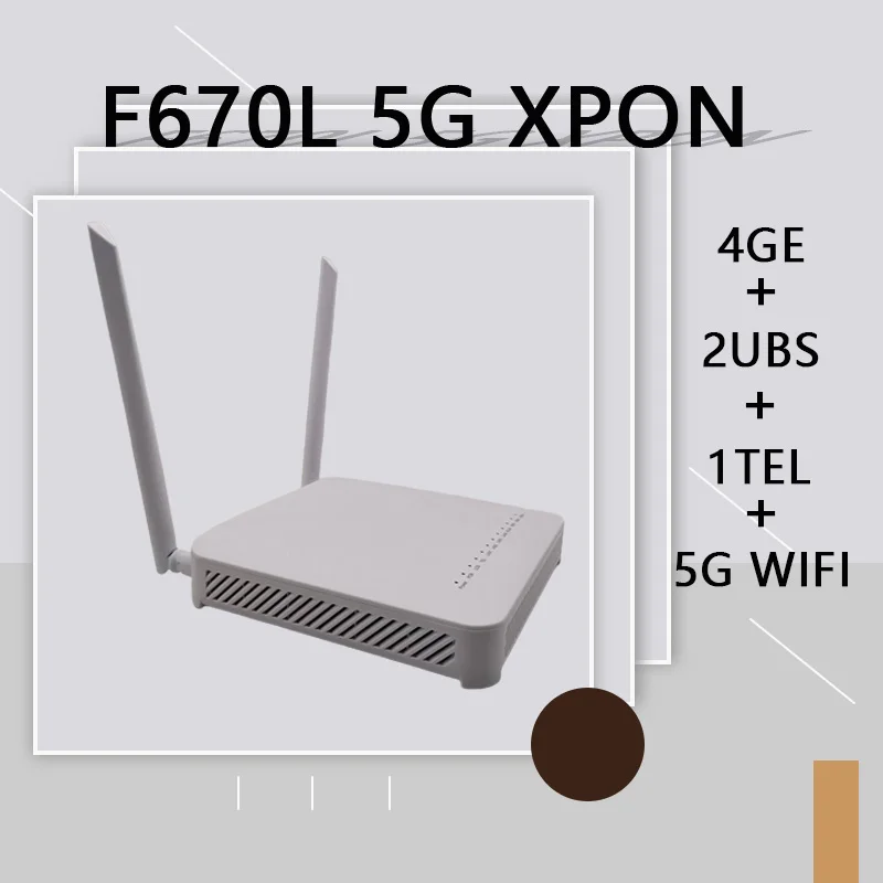 NOI XPON ONU Dual Band F670L ONT 4GE + 2USB + 1TEL 5G WIFL AC fără Alimentare Transport Gratuit