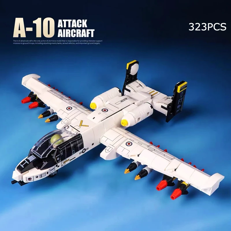 Război A10 Atac Luptător Bloc Militar Air Force Model de Avion Cărămizi Set WW2 Armă Soldat Jucării Pentru Copil Ziua de nastere Cadou