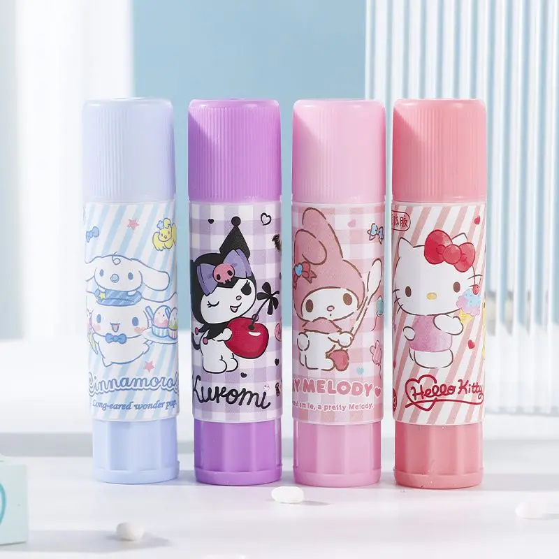 Sanrio Kawaii Hello Kitty Lipici Solid Cinnamoroll Kuromi Mea Melodie 1 Buc Student Papetărie Desene Animate Lipici Solid Lipici Stick De Buzunar